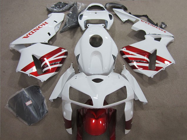 2004-2005 White Red Black Honda CBR1000RR Motorcycle Fairing Canada