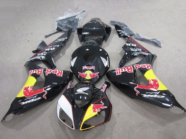 2006-2007 Glossy Black Yellow White Red Bull Honda CBR1000RR Motorcycle Fairings Canada