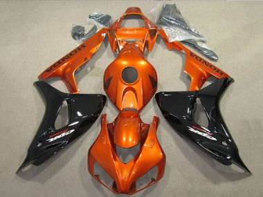 2006-2007 Orange Glossy Black Honda CBR1000RR Motorcycle Fairings Canada