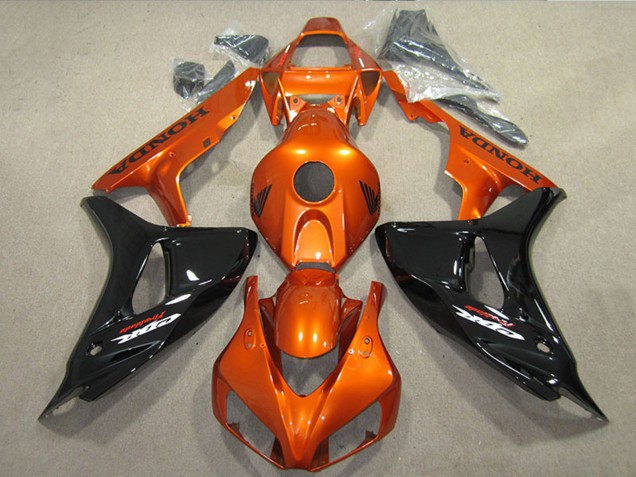 2006-2007 Orange Glossy Black Honda CBR1000RR Motorcycle Fairings Canada