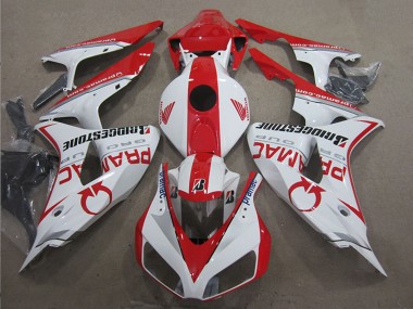2006-2007 White Red Pramac Bridgestone Honda CBR1000RR Motorcycle Fairings Canada