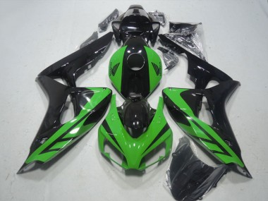 2006-2007 Green Glossy Black Honda CBR1000RR Motorcycle Fairing Canada
