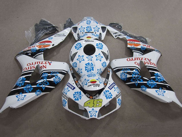 2006-2007 White Light Blue Glossy Black Red Nastro Azzurro Repsol 46 Honda CBR1000RR Motorcycle Fairings Canada