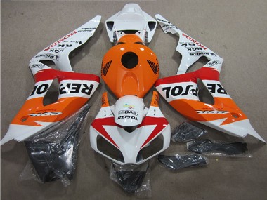 2006-2007 White Orange Red Black Repsol Honda CBR1000RR Motorcycle Fairings Canada