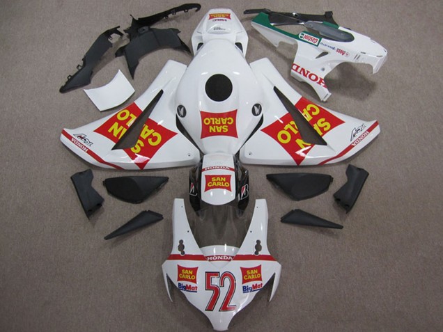 2008-2011 White Red Yellow San Carlo 52 Honda CBR1000RR Motorcycle Fairings Canada