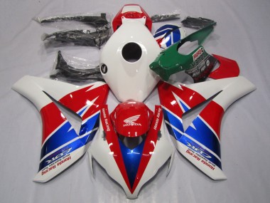 2008-2011 White Red Blue Racing Honda CBR1000RR Motorcycle Fairings Canada