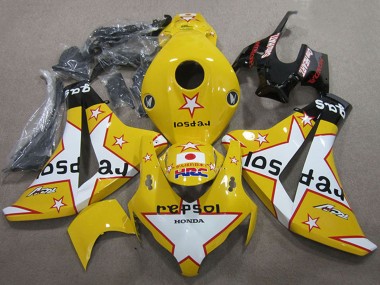2008-2011 Yellow White Glossy Black Star Repsol HRC Honda CBR1000RR Motorcycle Fairings Canada
