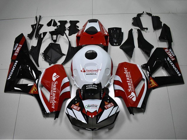 2012-2016 White Red Glossy Black Santander Honda CBR1000RR Motorcycle Fairings Canada