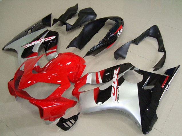 2004-2007 Silver Red Glossy Back Honda CBR600 F4i Abs Motorcycle Fairings Canada