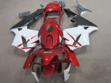 2003-2004 Red White Matte Black Honda CBR600RR Motorcycle Fairings Canada