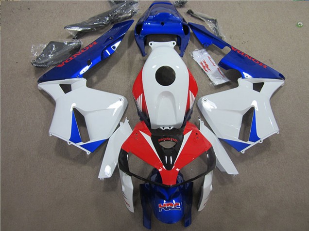 2005-2006 White Red Blue HRC Honda CBR600RR Bike Fairings Canada