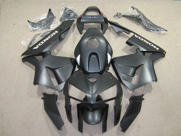 2005-2006 Matte Black Honda CBR600RR Motorcycle Fairings Kits Canada