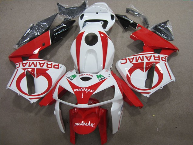 2005-2006 White Red Black Pramac Honda CBR600RR Motorcycle Fairings Canada