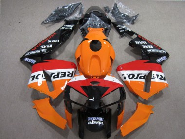 2005-2006 Orange White Red Glossy Black Repsol Honda CBR600RR Motorcycle Fairings Kits Canada