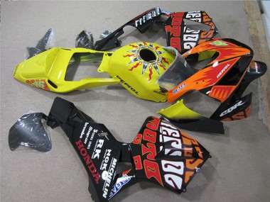 2005-2006 Black Orange Yellow Rossi Repsol Honda CBR600RR Motorcycle Fairings Canada
