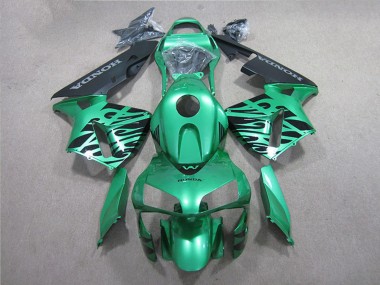 2005-2006 Green Black Honda CBR600RR Motorcycle Fairing Canada