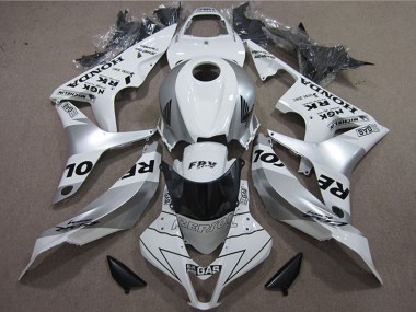 2007-2008 White Silver Black Repsol Honda CBR600RR Motorcycle Fairings Canada