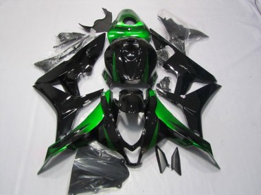 2007-2008 Green Glossy Black Honda CBR600RR Motorcycle Fairings Kits Canada