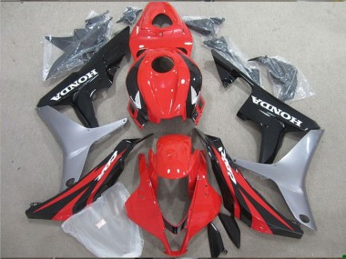 2007-2008 Silver Red Glossy Black Honda CBR600RR Motorcycle Fairing Canada