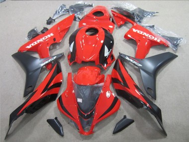 2007-2008 Red Glossy Black Matte Black Honda CBR600RR Motorcycle Fairings Canada