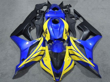 2007-2008 Blue Yellow Matte Black Honda CBR600RR Motorcycle Fairings Canada