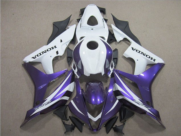 2007-2008 White Purple Honda CBR600RR Motorcycle Fairings Canada