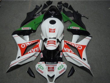2007-2008 White Red Green San Carlo Honda CBR600RR Motorcycle Fairings Canada