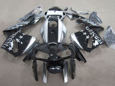 2007-2008 Silver Glossy Black SevenStars Honda CBR600RR Motorcycle Fairings Canada