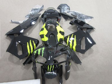 2007-2008 Glossy Black Yellow Green Monster Honda CBR600RR Motorcycle Fairings Canada