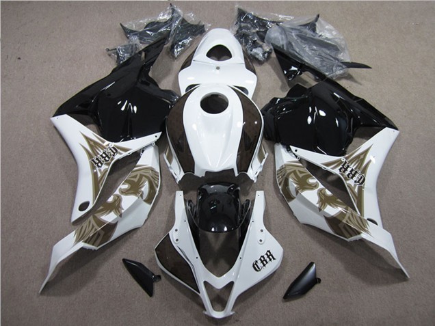 2009-2012 White Glossy Black Honda CBR600RR Motorcycle Fairings Kits Canada