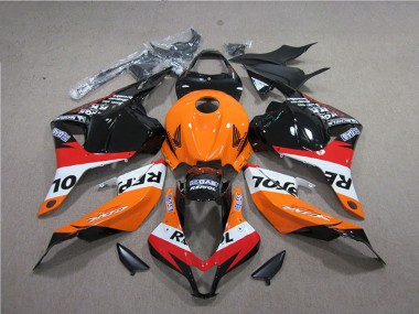 2009-2012 Orange White Red Glossy Black Repsol Honda CBR600RR Abs Fairings Canada