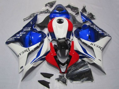 2009-2012 White Red Blue Dream Honda CBR600RR Motorcycle Fairings Canada