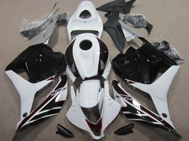 2009-2012 White Glossy Black Honda CBR600RR Motorcycle Fairing Kits Canada