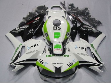 2013-2023 White Green Glossy Black Hannspree ETS Honda CBR600RR Motorcycle Fairings Canada