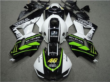 2013-2023 White Green Glossy Black Semakin Didepan Monster Honda CBR600RR Motorcycle Fairings Canada