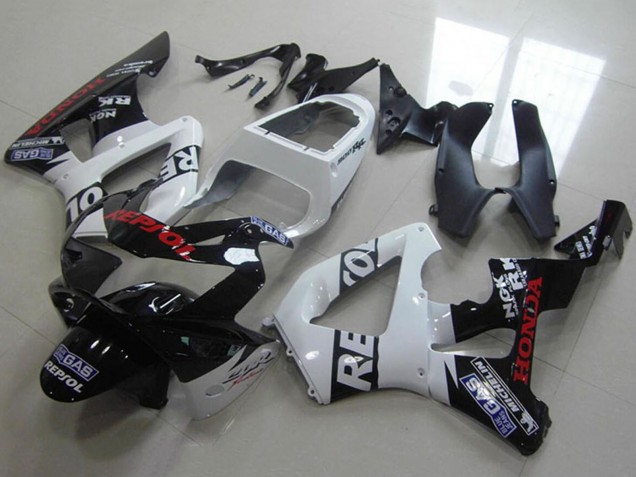 2000-2001 White Glossy Black Red Repsol Honda CBR900RR 929 Motorcycle Fairings Canada