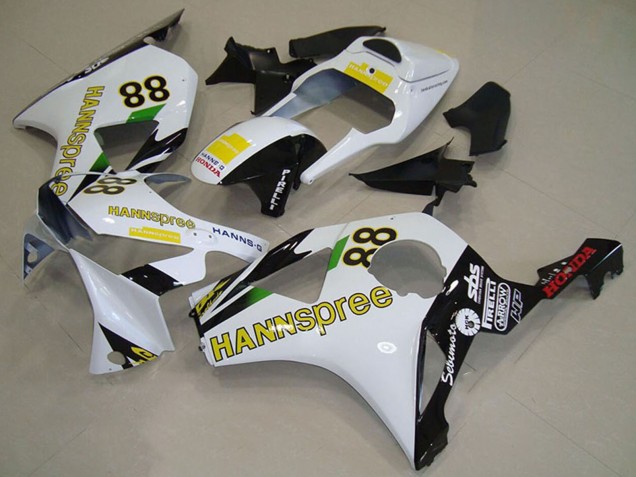 2002-2003 White Yellow Glossy Black Hannspree 88 Honda CBR900RR 954 Motorcycle Fairings Canada