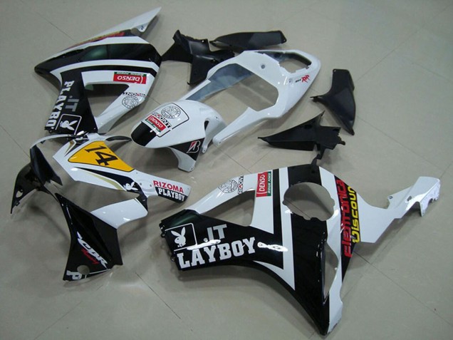2002-2003 White Yellow Glossy Black Rizoma Playboy 14 Honda CBR900RR 954 Motorcycle Fairings Canada