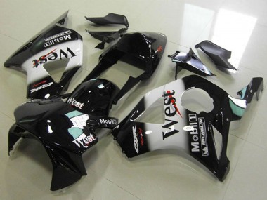 2002-2003 Glossy Black White West Honda CBR900RR 954 Motorcycle Fairings Canada