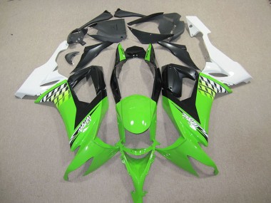 2008-2010 White Green Black Kawasaki ZX10R Motorcycle Fairing Kits Canada