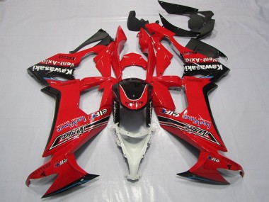 2008-2010 Red Glossy Black Elf Vent-Axia Kawasaki ZX10R Motorcycle Fairings Canada