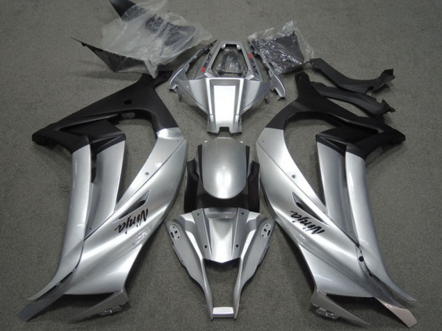 2011-2015 Silver Matte Black Kawasaki ZX10R Motorcycle Fairings Canada