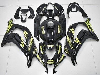 2016-2020 Glossy Black Yellow Motul Racing Team Motocard Kawasaki ZX10R Motorcycle Fairings Canada