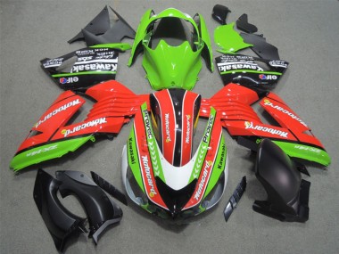 2006-2011 Green Red White Black Elf Motocard Kawasaki ZX14R ZZR1400 Motorcycle Fairings Canada