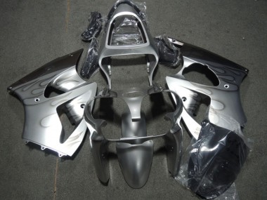 2000-2002 Silver Grey Flame Kawasaki ZX6R Motorcycle Fairings Canada