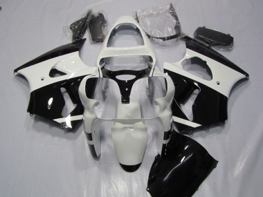 2000-2002 White Glossy Black Kawasaki ZX6R Motorcycle Fairings Canada