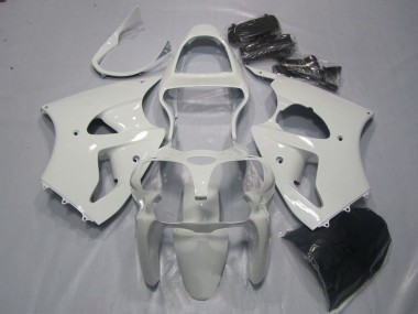 2000-2002 White Kawasaki ZX6R Motorcycle Fairings Canada