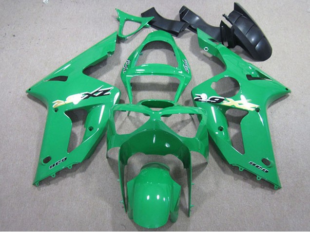 2003-2004 Green Kawasaki ZX6R Motorcycle Fairing Kits Canada
