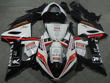 2005-2006 White Black Red Rizoma Playboy Kawasaki ZX6R Motorcycle Fairings Canada