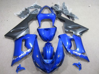 2005-2006 Blue Matte Black Kawasaki ZX6R Motorcycle Fairing Canada